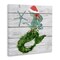 Stupell Industries Christmas Mermaid & Winter Holly Canvas Wall Art
